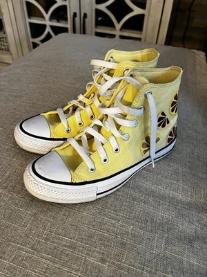 匡威 Converse Lemons 青少年高帮鞋 柠檬青少年 尺码 3.5 运动鞋 A007335F — 第 1/4 张图片