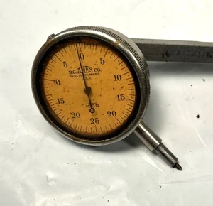 Indicador de prueba de dial Ames vintage EE. UU. 1/1000 con graduaciones de esfera .0005 - Imagen 1 de 3
