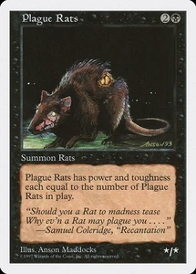 4x Plague Rats - LP - 5th Edition - SPARROW MAGIC mtg - Picture 1 of 1