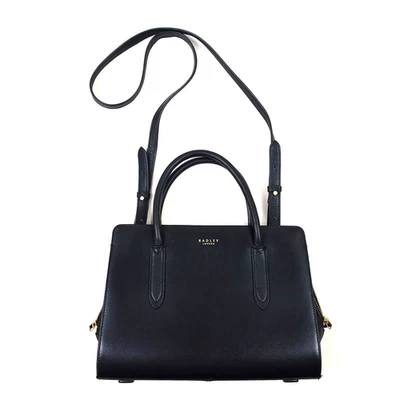 Radley Women Leather Handbag Black Structured Crossbody work - image 1 of 4