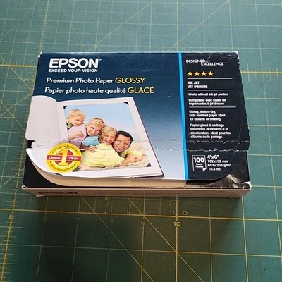 Epson Premium Photo Paper - Glossy Borderless 4" x 6" - 100 sheets  - Image 1 of 4