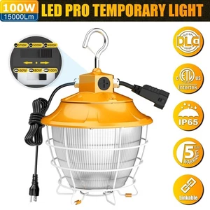 100W LED Temporary Work Light 15000Lm 4.5-5K Construction Mine Hanging Lamp IP65 - Picture 1 of 12
