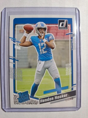 2023 Panini Donruss Rated Rookie Hendon Hooker RC #329 Detroit Lions - Image 1 of 2