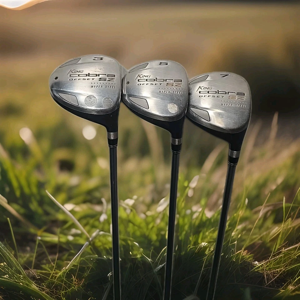 RH Ladies King Cobra 3, 5, & 7 Wood Set SZ Graphite Shafts Golf clubs UPC302 - Image 1 of 4
