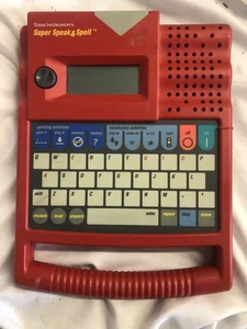 Vintage Texas Instruments Super Speak & Spell Electronic Learn Toy Game - Picture 1 of 5