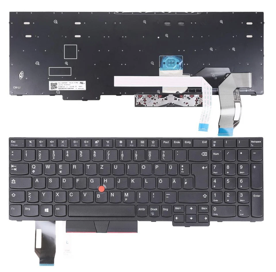 Lenovo ThinkPad T590 L580 L590 E580 DE QWERTZ Tastatur mit Backlight --