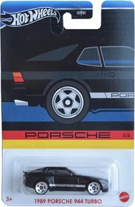 Porsche 944 Turbo 1989 Hot Wheels Porsche Series 3/6 2024 negro con cromo 5 radios - Imagen 1 de 1