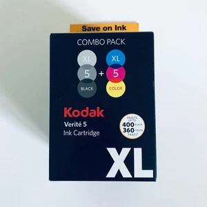 Original Kodak Verité 5 XL Schwarz + Farbe XL Tintenpatronen AL11UA Kombipack OEM - Bild 1 von 5