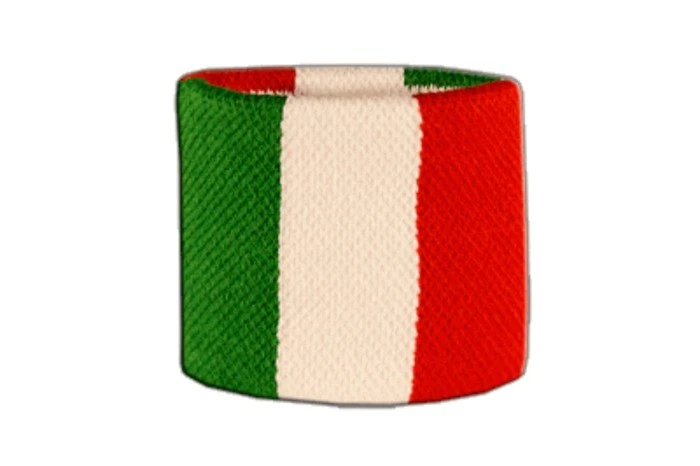DIGNI Schweißband Fahne Flagge Italien 7x8cm Armband für Sport