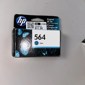 Cartucho de tinta cian HP 564 OEM original caducado mayo 2022 - Imagen 1 de 2