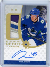 2020-21 UD Ultimate Collection Olli Juolevi 16/99 RPA Canucks