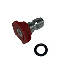 Pressure Washer Quick Connect Tip Nozzle Size 5 GPM Red 0 Degree Spray Angle