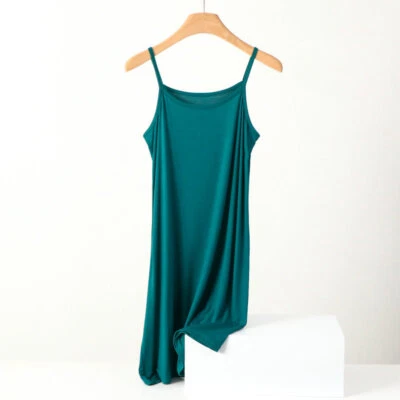 Mujeres Camisola Algodón Bajo Vestido Suelto Enagua Falda Chemise Camisón Foto 1 de 4