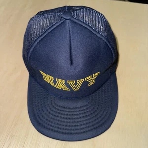 Navy Military Baseball Cap Hat Trucker - Picture 1 of 5