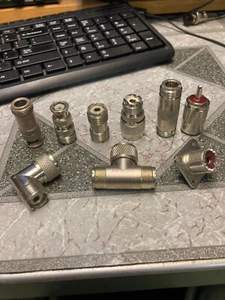 Coaxial Adapters UHF BNC N 9/units - Zdjęcie 1 z 1
