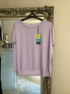 BNWT M&S GOODMOVE LILAC SPORTS TOP SIZE 18 NEW