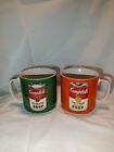 Andy Warhol Campbell's Chicken & Tomato Can Signed Set Coffee Mugs Block Art 