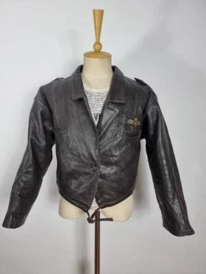 VTG AVIREX Officers O'Coat Field Leather Flight Pilot Jacket Size Large - Image 1 of 4