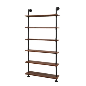 Artiss Floating DIY Pipe Shelf 6 Tiers - IRA - Picture 1 of 7