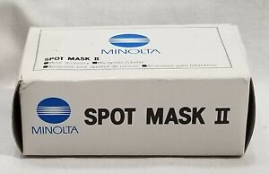 Vintage Minolta Spot Mask II. Meter accessory. Open box with instructions.