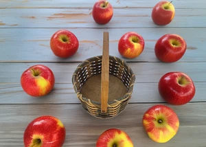 Handwoven Apple Basket - Picture 1 of 3