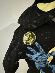 Marvel Black Panther Boys Hooded Top & Shorts 2-Piece Glow In The Dark Size 6 - Picture 1 of 8