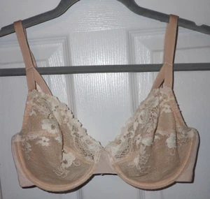 Reggiseno Wacoal 851112 taglia 32DD pizzo opulenza beige ferretto - Foto 1 di 5