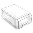 BINO | Stackable Clear Storage bins with Drawers for Pantry Shelf Organizatio...