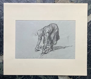 Hjalmar Asp (Swedish, 1879-1940) charcoal drawing 21 - Picture 1 of 2