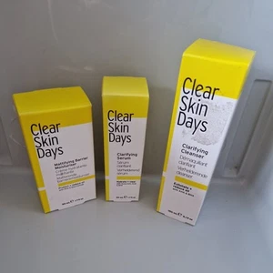 Clear Skin Days blemish prone oily clarify cleanser moisturiser, serum x3 bundle - Picture 1 of 7