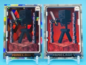 WITHER SKELETON - SP CUBIC HOLO & STONE PARALLEL - #59 2024 Panini Minecraft - Picture 1 of 5