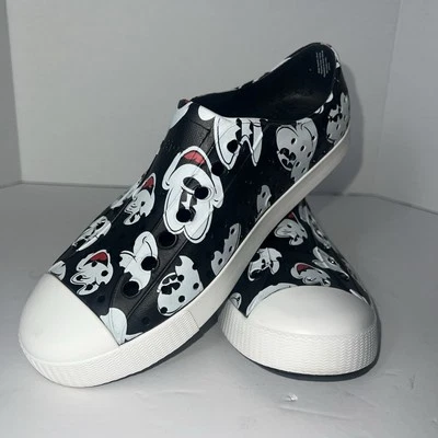 Zapato sin cordones Nativo Unisex Disney Collab Mickey Mouse para hombre 4/mujer 6 negro Foto 1 de 4