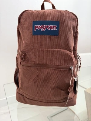 Mochila JanSport Cross Town Plus Remix Básica Marrón Pana Clásica Viaje Escolar Foto 1 de 4