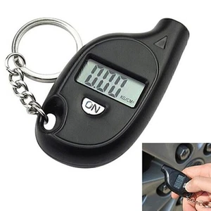 Keychain Digital Tire Air Pressure Gauge Meter Tester Bike Car Truck LCD Display - Picture 1 of 8