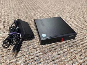 Lenovo ThinkCentre M710q Tiny PC i3-7100T 8GB RAM 128GB SSD WIN 11 AC ADAPTER - Picture 1 of 4