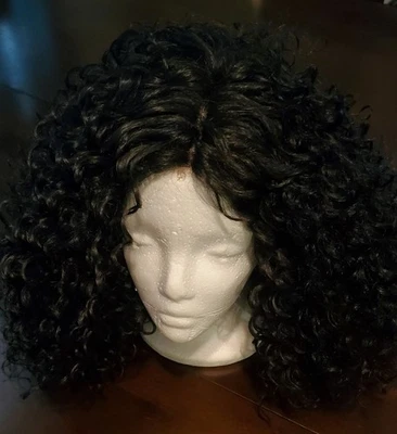 Sensationnel Empress Natural Synthetic L-Part Lace Front  Edge Wig  Evelyn 1B - Image 1 of 4
