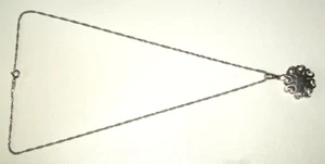 Halskette 925 Silber - 46 cm mit massivem Sonnenanhänger 2,5 cm Durchmesser - Bild 1 von 5