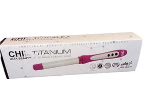 CHI For ULTA Titanium Curling Wand 1 Inch Barrel Pink New - Picture 1 of 8
