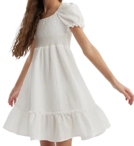 Elegantes Mädchenkleid Pure in Cremeweiß - Perfekt für Feste & Anlässe - Bild 1 von 4