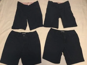 Lands End Uniform Shorts Navy Girls Size 8 Lot Of 2 PreOwned - Picture 1 of 4