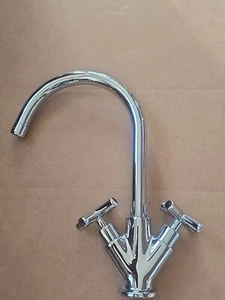 Mico 7722-X-CP "Farrah" Kitchen Faucet Cross Handles Less Handspray Chrome - Picture 1 of 13