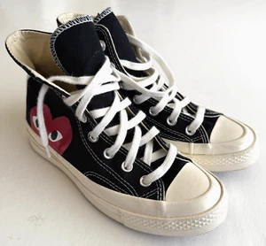 Converse CDG Comme des Garcons Play Chuck Taylor 70 Hi Womens Sz. 7 - Picture 1 of 9