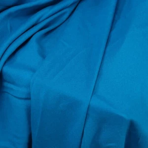 Plain Viscose Fabric Blouse Summer Skirt Dress Breathable Material 54” TEAL BLUE - Picture 1 of 2