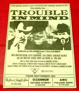 Trouble In Mind Kris Kristofferson Vintage ORIG 1985 Press/Mag ADVERT 5"x 3.5" - Foto 1 di 3