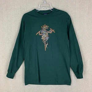 Camisa Sonoma Vintage Talla M (PEQUEÑA) Camiseta Dragón Verde Cuello Redondo Y2K Grunge Skate - Imagen 1 de 8
