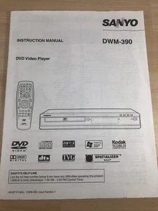 SANYO DWM-390 Original Users Manual - Picture 1 of 6