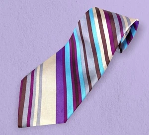 Vintage Very Handsome Colorful 100% Polyester Tie FAST FREE! Perfect Feedbk - Picture 1 of 7