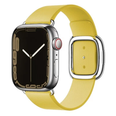 Correa de cuero con hebilla moderna para Apple Watch Series 10/9/8 46 mm/42 mm/45 mm/41 m/49 mm Foto 1 de 4