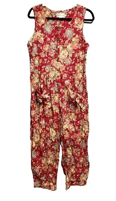 Mono floral Misty Lane años 80 90 mameluco bolsillos con lazos patas globo 11/12 Foto 1 de 4