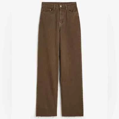 Pantalones de mezclilla H&M para mujer años 90 holgados cintura baja marrón talla 8 - ¡AGOTADOS! Foto 1 de 4
